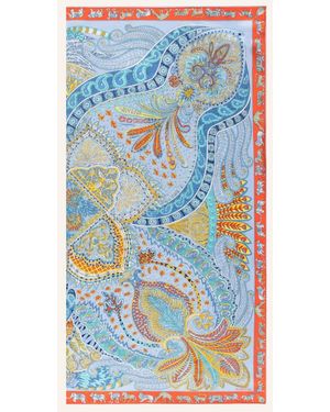 Roeckl Sports Seidentuch VIBRANT PAISLEY - Blau
