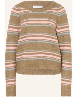 Samsøe & Samsøe Pullover NOR O-N SHORT mit Alpaka - Natur
