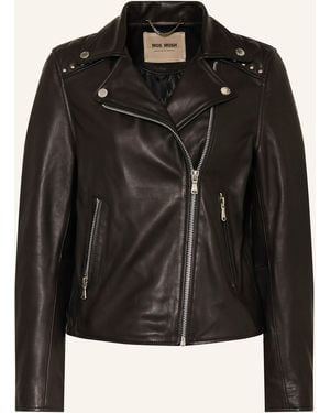Mos Mosh Lederjacke MMGOHA mit Nieten - Schwarz