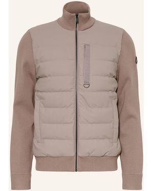 Moose Knuckles Lightweight-Daunenjacke KAMET im Materialmix - Braun
