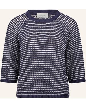 Cartoon Pullover mit 3/4-Arm - Blau