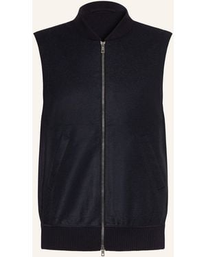 Maerz Weste im Materialmix - Blau