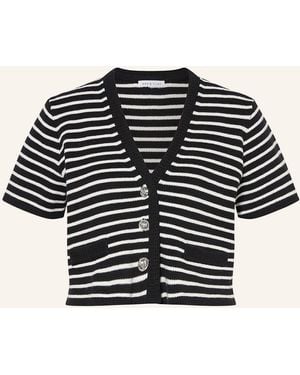 Mrs & HUGS Cropped-Strickjacke - Schwarz