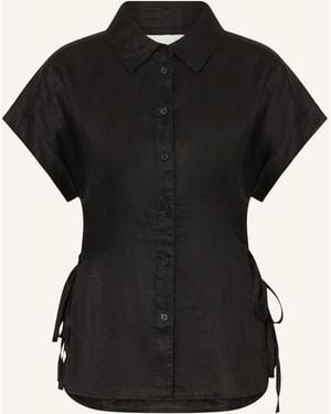 Closed Hemdbluse aus Leinen - Schwarz