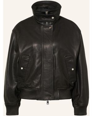 Reiss Lederjacke CARA - Schwarz