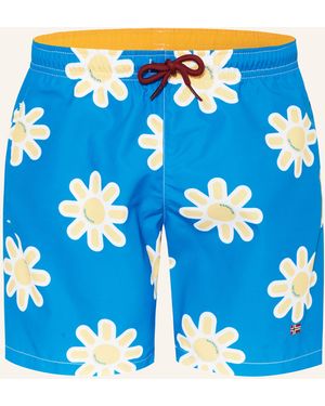 Napapijri Badeshorts V-INUVIK - Blau