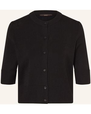 Windsor. Strickjacke aus Seide mit 3/4-Arm - Schwarz