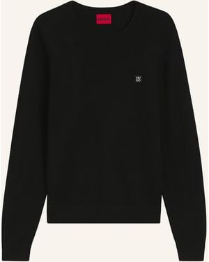 HUGO Pullover SETALLO Regular Fit - Schwarz