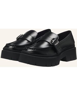 HUGO Flacher Schuh KRIS_NEWLOAFER_BROM - Schwarz