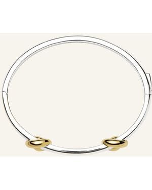 Missoma Armreifen LUCY WILLIAMS KNOT HINGED BANGLE by GLAMBOU - Natur
