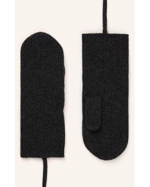 Mrs & HUGS Cashmere-Fäustlinge - Schwarz