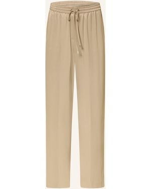 BOSS Marlenehose TAVATI aus Satin - Natur