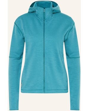 Icebreaker Midlayer-Jacke MER 360 REALFLEECE ELEM LS Z aus Merinowolle - Blau