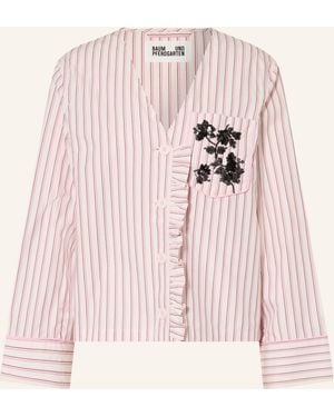 Baum und Pferdgarten Bluse BRIEL mit Pailletten und Rüschen - Pink