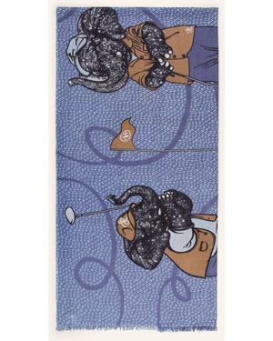 Hemisphere Cashmere-Schal - Blau