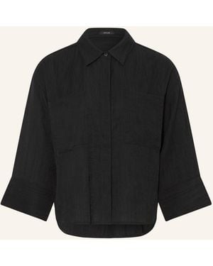 Opus Hemdbluse FORNA mit 3/4-Arm - Schwarz