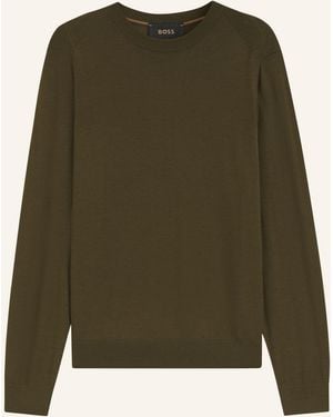 BOSS Pullover L-OVERO Regular Fit - Grün