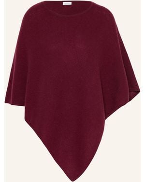 DARLING HARBOUR Cashmere-Poncho - Rot