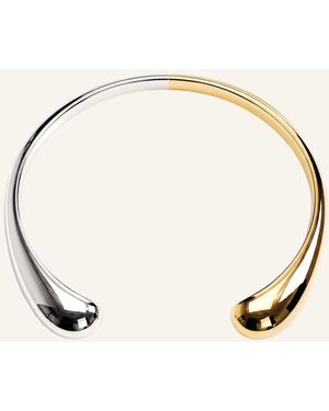 Pompidou Armreifen CHUBBY EMBRACE CUFF TWO TONE by GLAMBOU - Natur