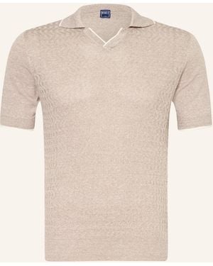 Fedeli Strick-Poloshirt - Natur