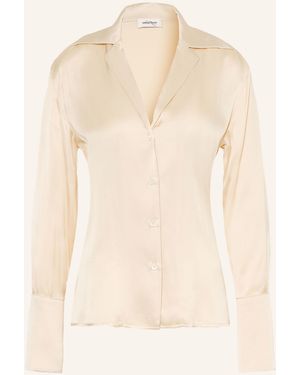 Ottod'Ame Satinbluse - Natur