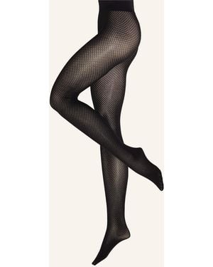 Wolford Feinstrumpfhose COTTON DOT - Schwarz