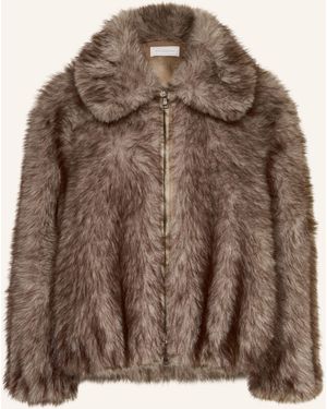 Antonelli Kunstfell-Jacke - Braun
