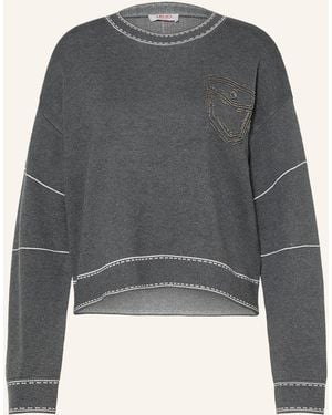 Liu Jo Pullover mit Schmucksteinen - Grau