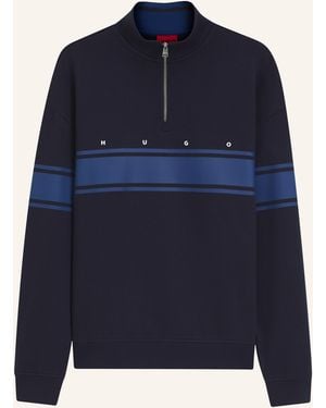 HUGO Sweatshirt DEMSIZIP Relaxed Fit - Blau