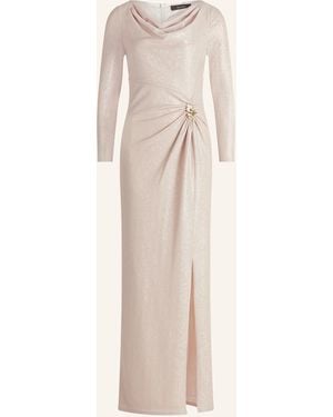 Vera Mont Abendkleid mit Glitzergarn - Natur