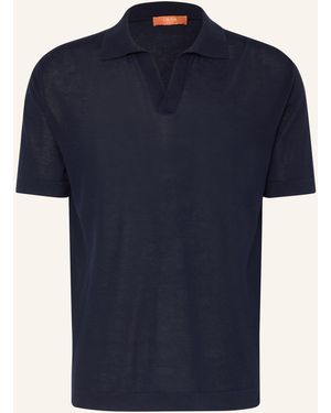 Cruna Strick-Poloshirt - Blau