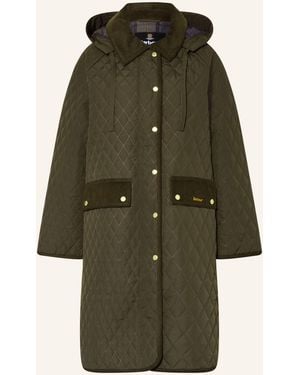 Barbour Steppmantel RAVENSDEN QUILT mit abnehmbarer Kapuze - Grün
