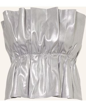 SOSUE Cropped-Top - Grau