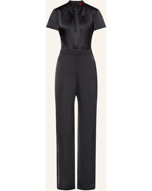 HUGO Satin-Jumpsuit KATENE - Blau