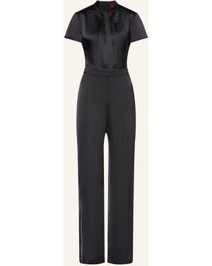 HUGO Satin-Jumpsuit KATENE - Blau