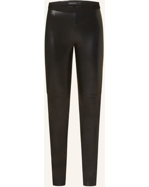 Marc Cain Leggings in Lederoptik - Schwarz