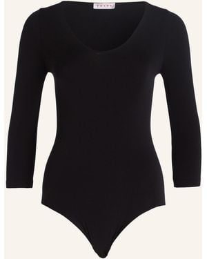 FALKE Body FINE COTTON - Schwarz