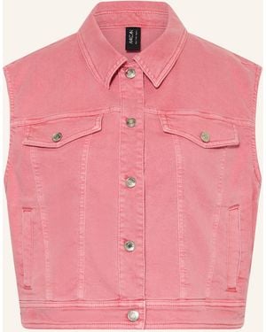 Marc Cain Cropped-Jeansweste - Pink