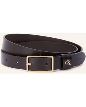 Calvin Klein Ledergürtel - Schwarz