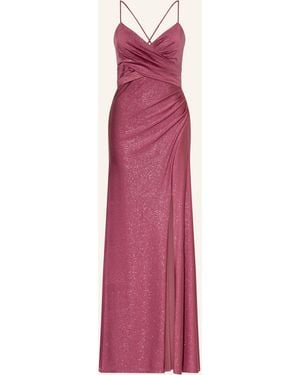 VM VERA MONT Abendkleid mit Glitzergarn - Pink