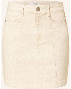 SELECTED Jeansrock - Natur