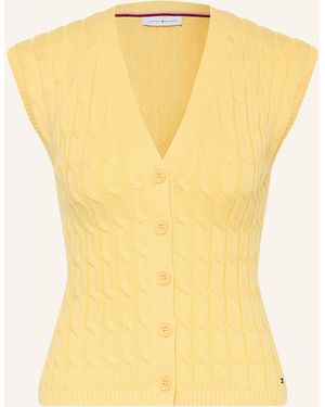 Tommy Hilfiger Strickweste - Gelb