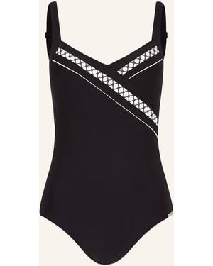 Charmline Shape-Badeanzug TEXTURED DIMENSION - Schwarz