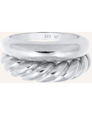 Elli Jewelry 2er-Set Ringe - Grau