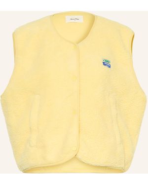 American Vintage Teddyfell-Weste - Gelb