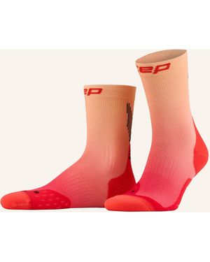 Cep Laufsocken CORE RUN EDT. GRADIENT MID CUT - Rot