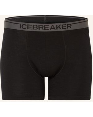 Icebreaker Funktionswäsche-Boxershorts ANATOMICA aus Merinowolle - Schwarz