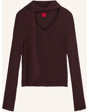 HUGO Pullover SELODINA Slim Fit - Lila
