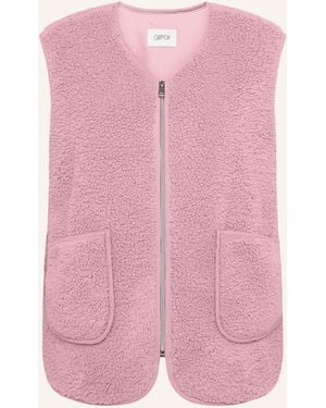 Cartoon Teddyfell-Weste - Pink