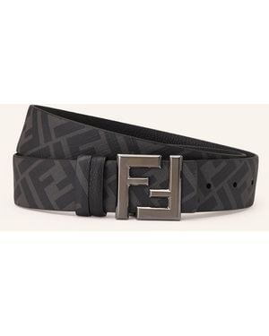 Fendi Ledergürtel - Schwarz